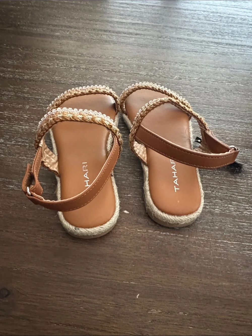 Tahari Braided double-strap espadrille sandals Size 2